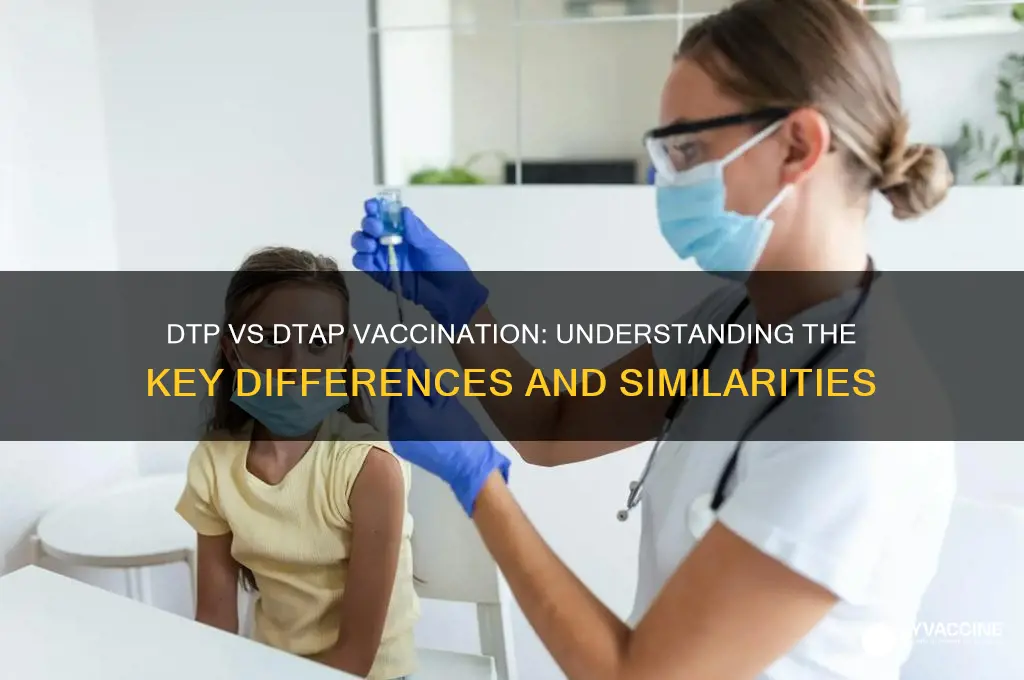 is dtap vaccination the same as dtp vaccination