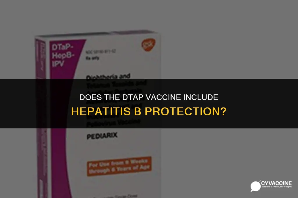 is dtp vaccine contatin hep b