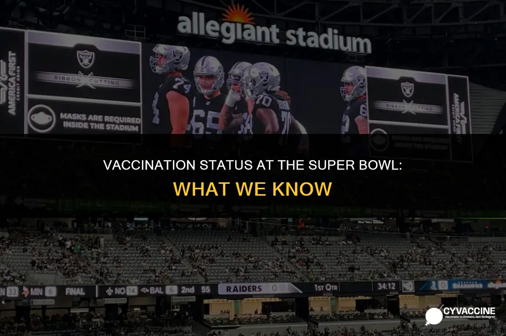 is everyone at super bowl vaccinated