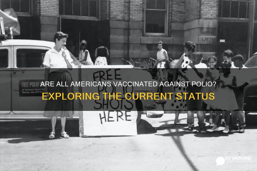 is everyone in the us vaccinated for polio