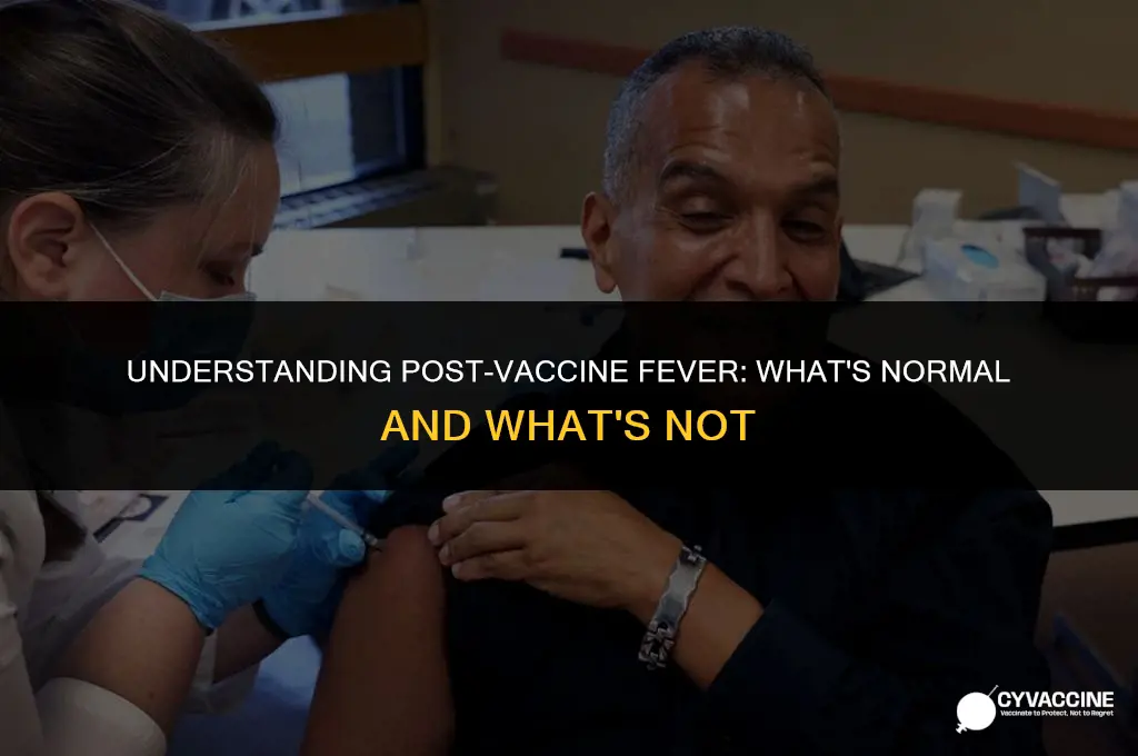 is fever normal after corona vaccine