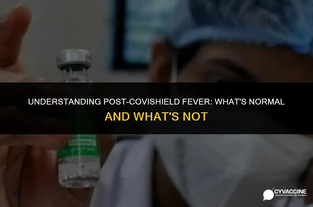 is fever normal after covishield vaccine