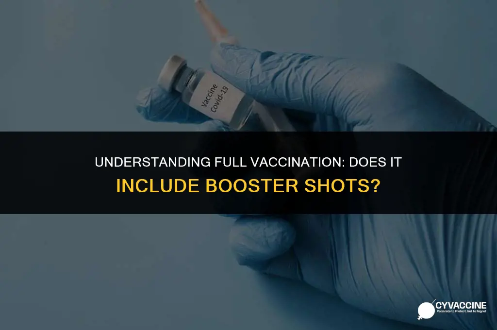 is fully vaccinated mean booster too