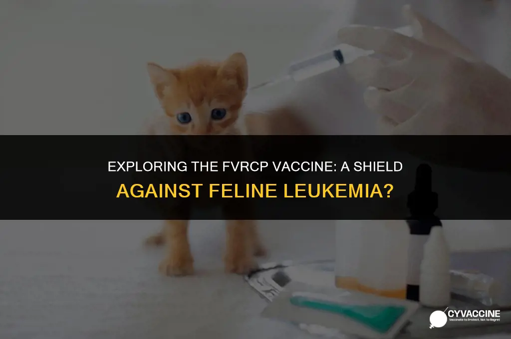 is fvrcp vaccine for feline leukemia
