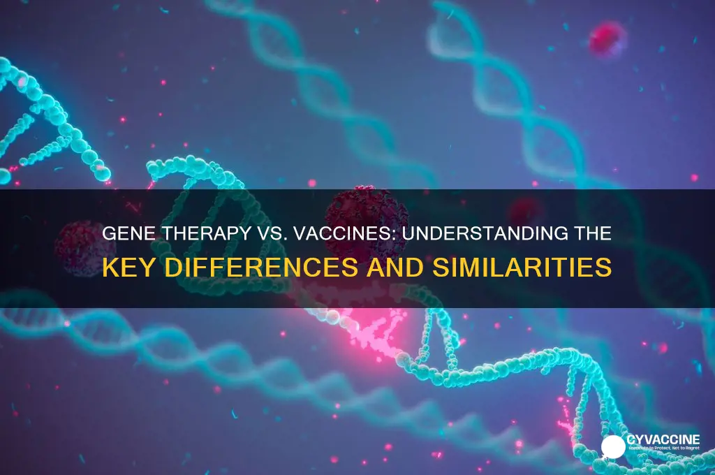 is gene therapy the same as a vaccine