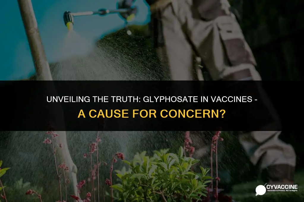 is glyphosphate purposely put in vaccines