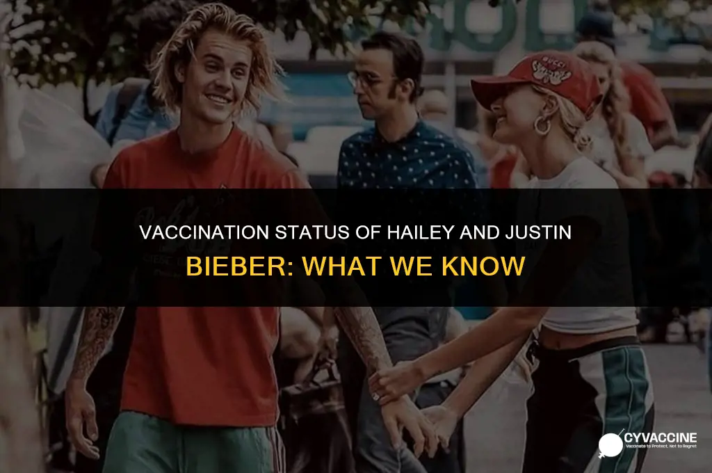 is hailey and justin bieber vaccinated