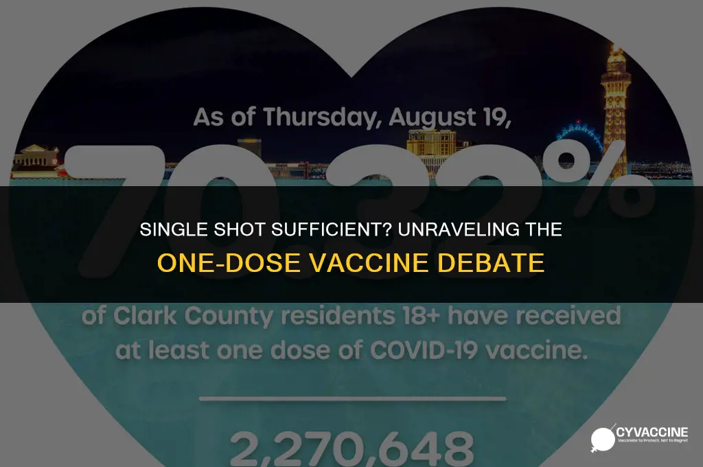 is having one vaccine shot enough
