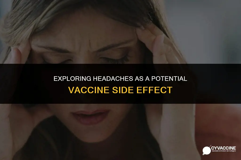 is headache a symptom of vaccine
