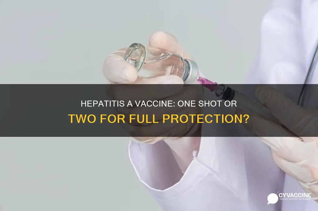 is hep a vaccine one or two shots