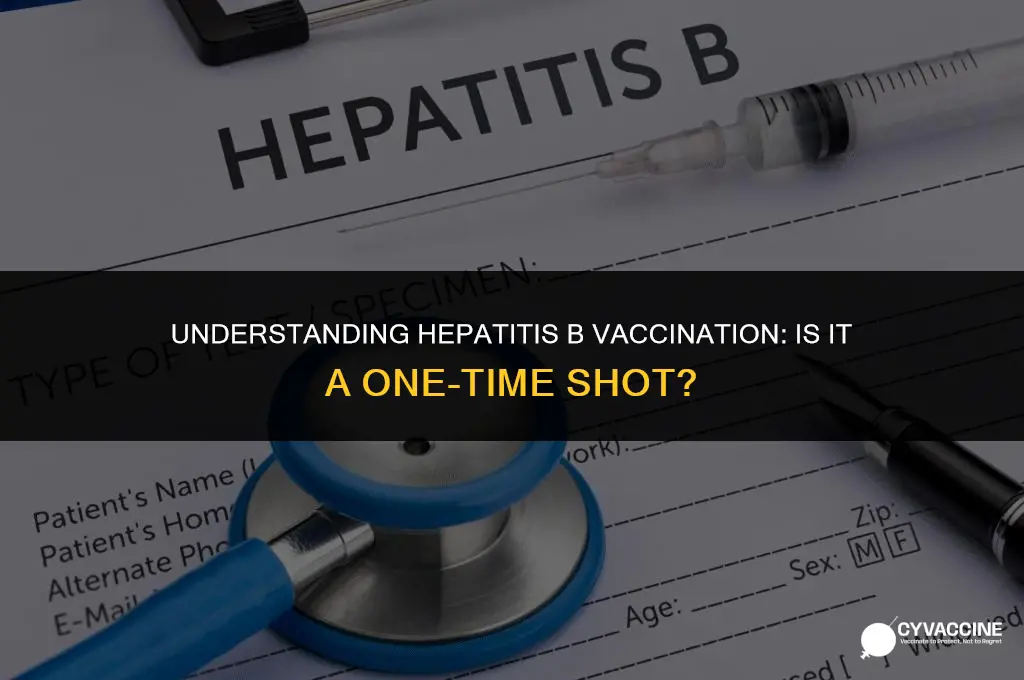 is hep b one time vaccine