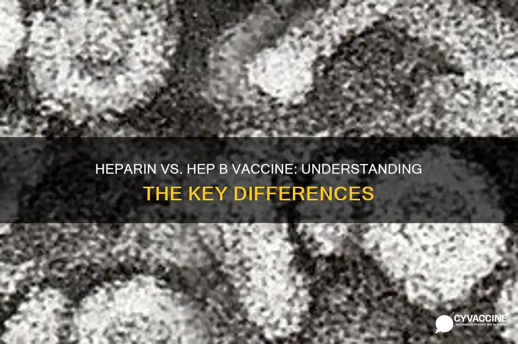 is heparin the same as hep b vaccine