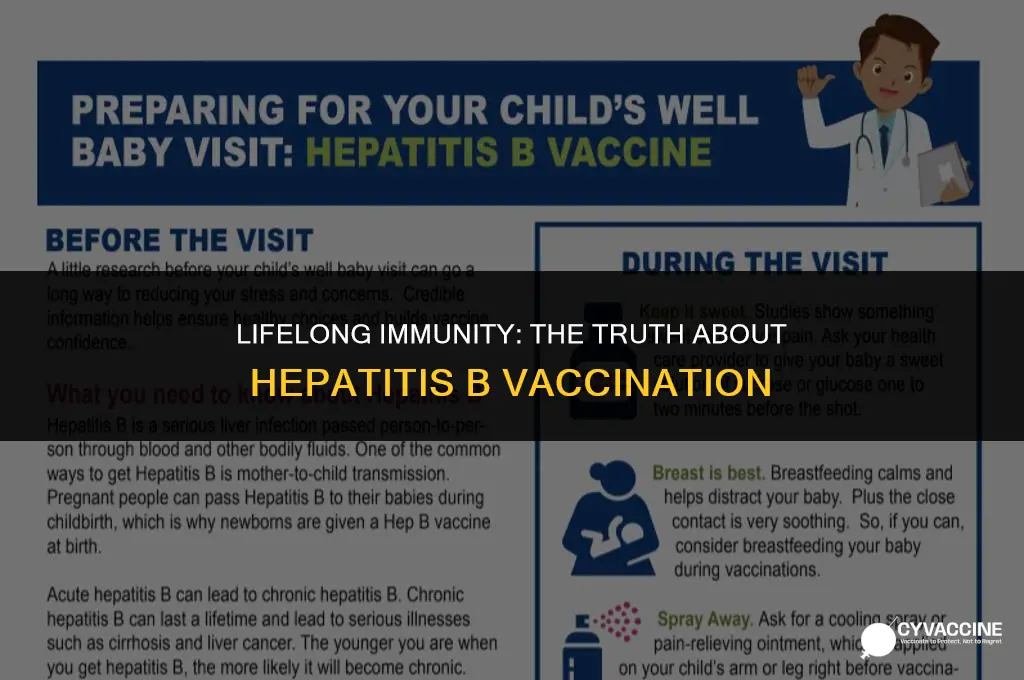 is hepatitis b vaccination for life