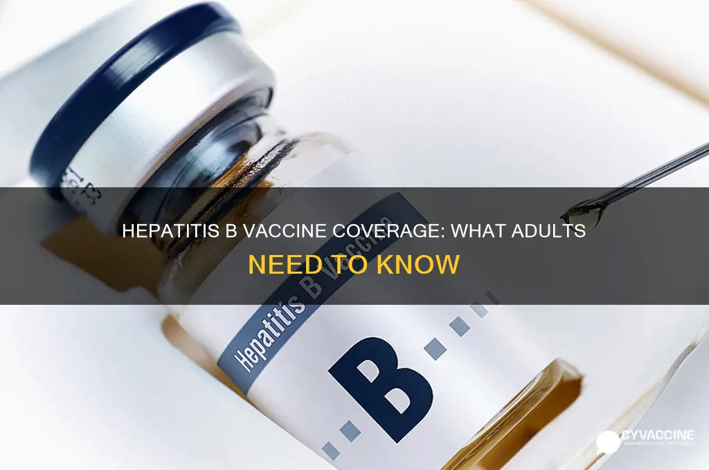 is hepatitis b vaccine covered by insurance for adults