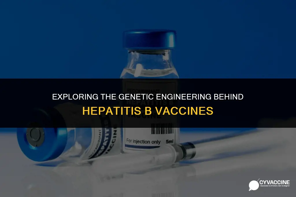 is hepatitis b vaccine genetically engineered
