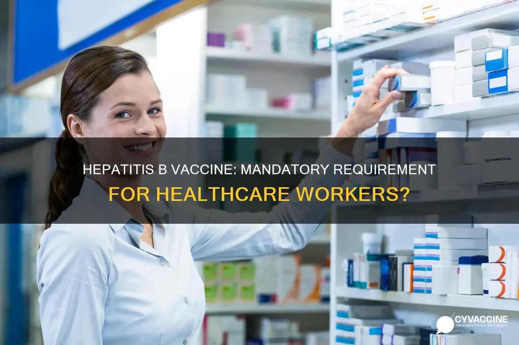 is hepatitis b vaccine mandatory for healthcare workers