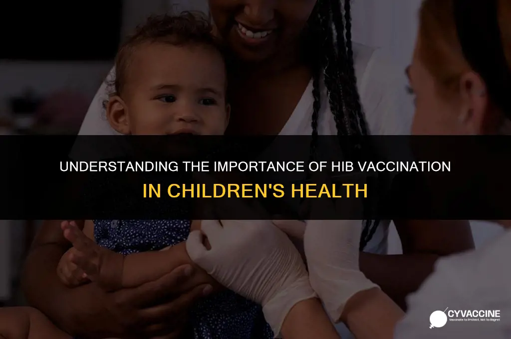 is hib vaccine standard in children