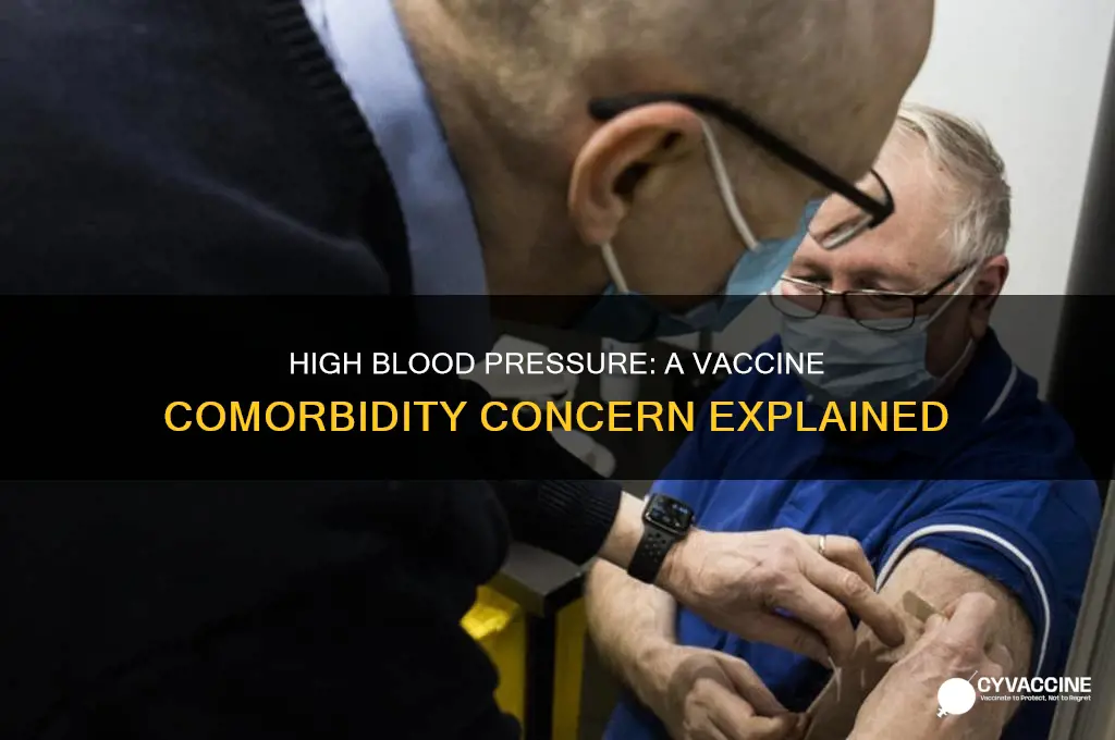 is high blood pressure considered a comorbidity for the vaccine