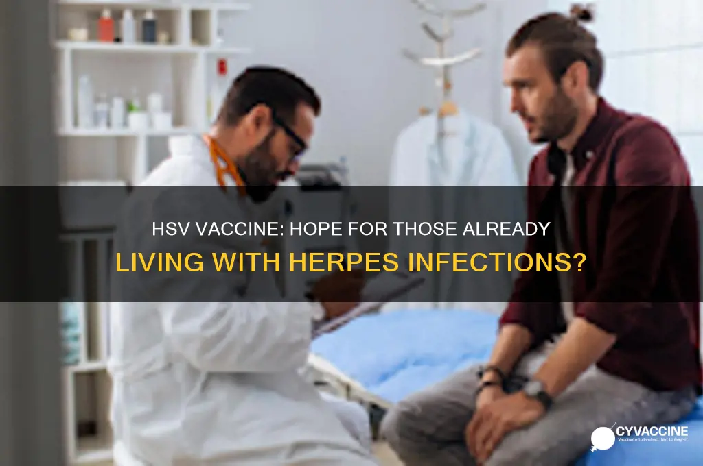 is hsv vaccine for those who have already contracted it