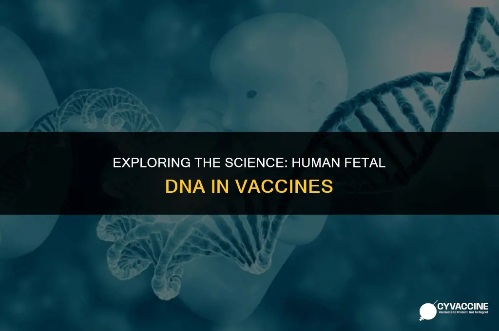 is human fetal dna in vaccines