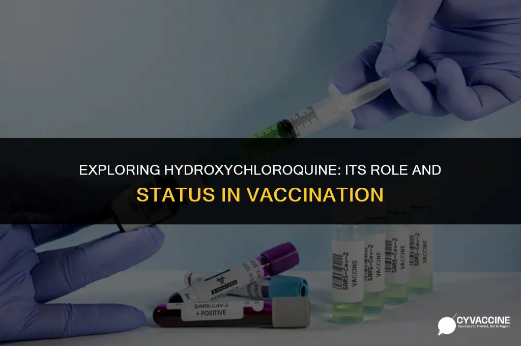 is hydroxychloroquine listed as a vaccine