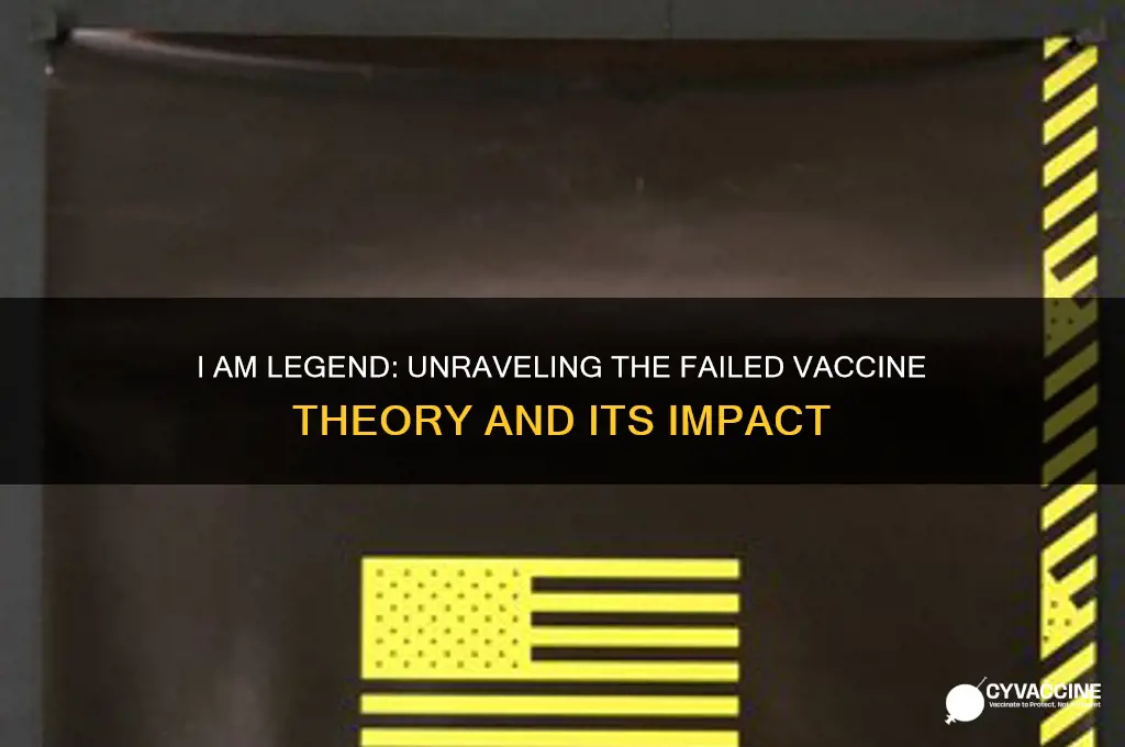 is i am legend about a failed vaccine