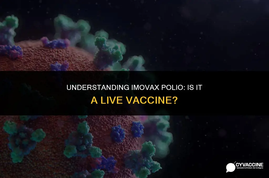 is imovax polio a live vaccine