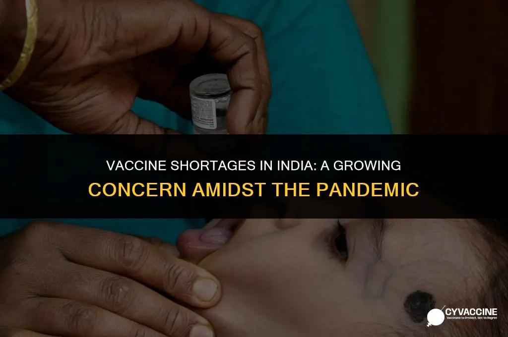 is india running out of vaccines