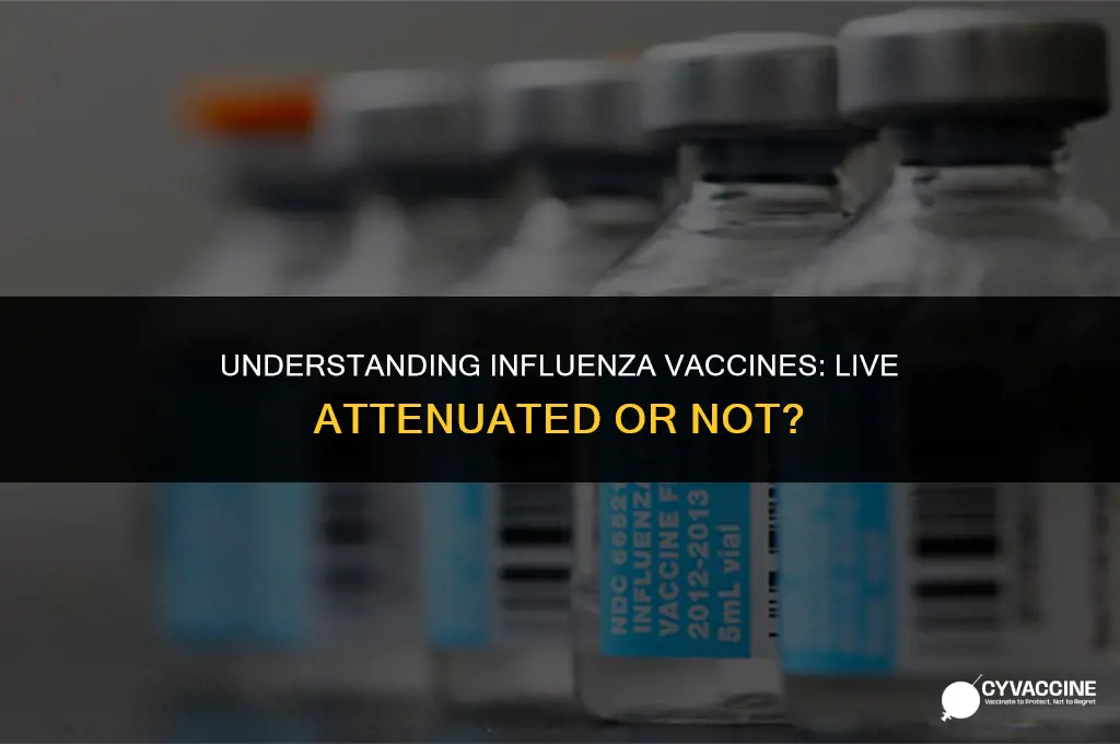 is influenza vaccine a live attenuated