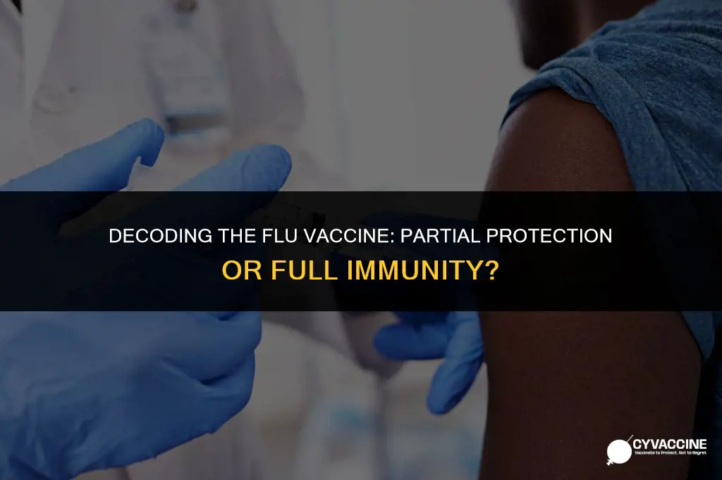 is influenza vaccine partial of full