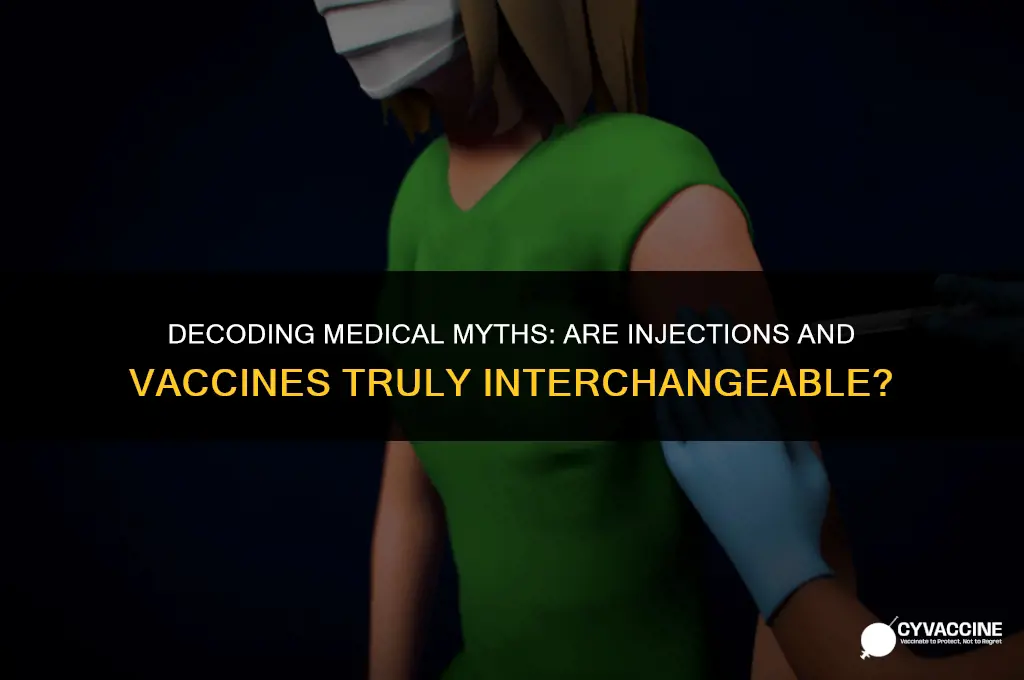 is injection and vaccine same thing