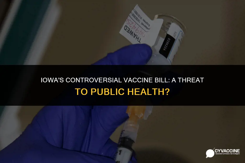 is iowa trying to ban vaccines