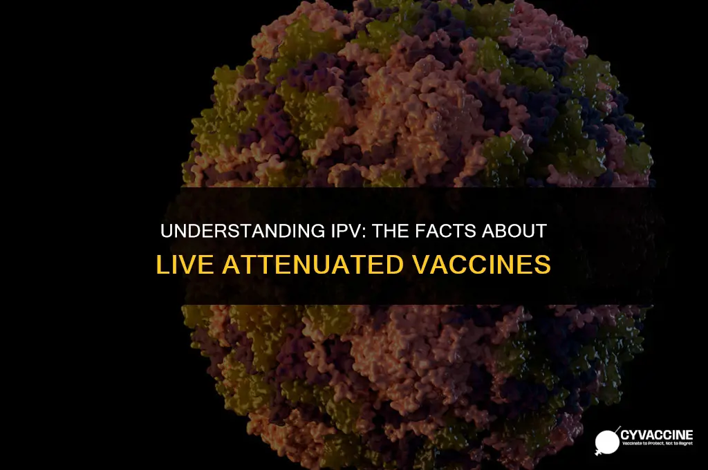 is ipv a live attenuated vaccine