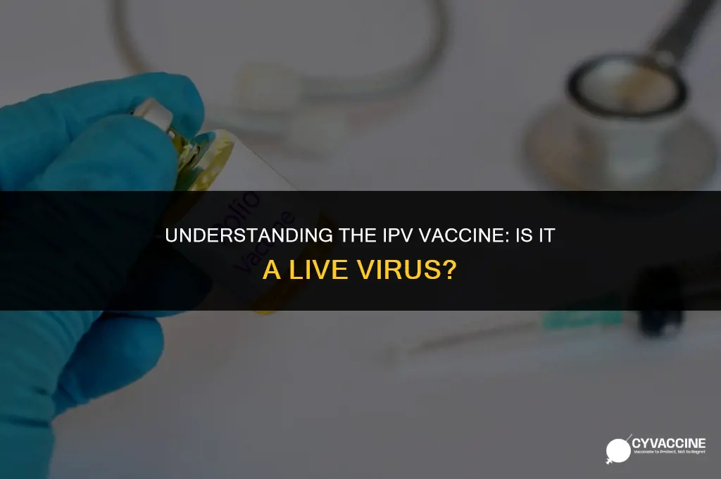 is ipv vaccine a live virus