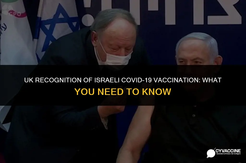 is israel vaccine recognised in uk