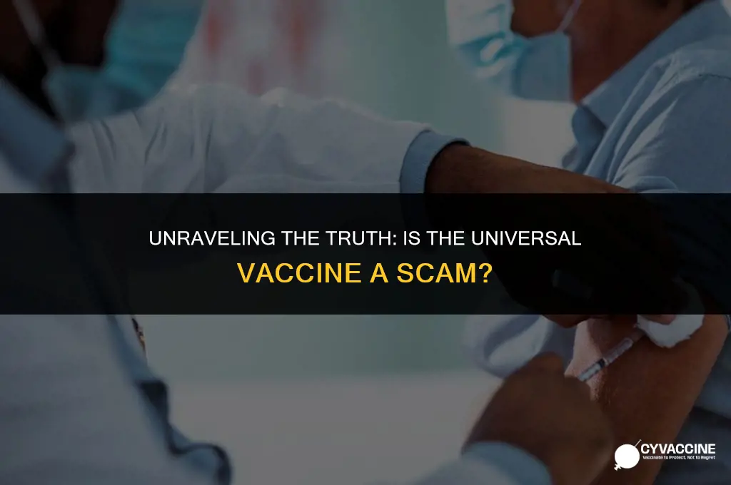 is it a scam universal vaccine
