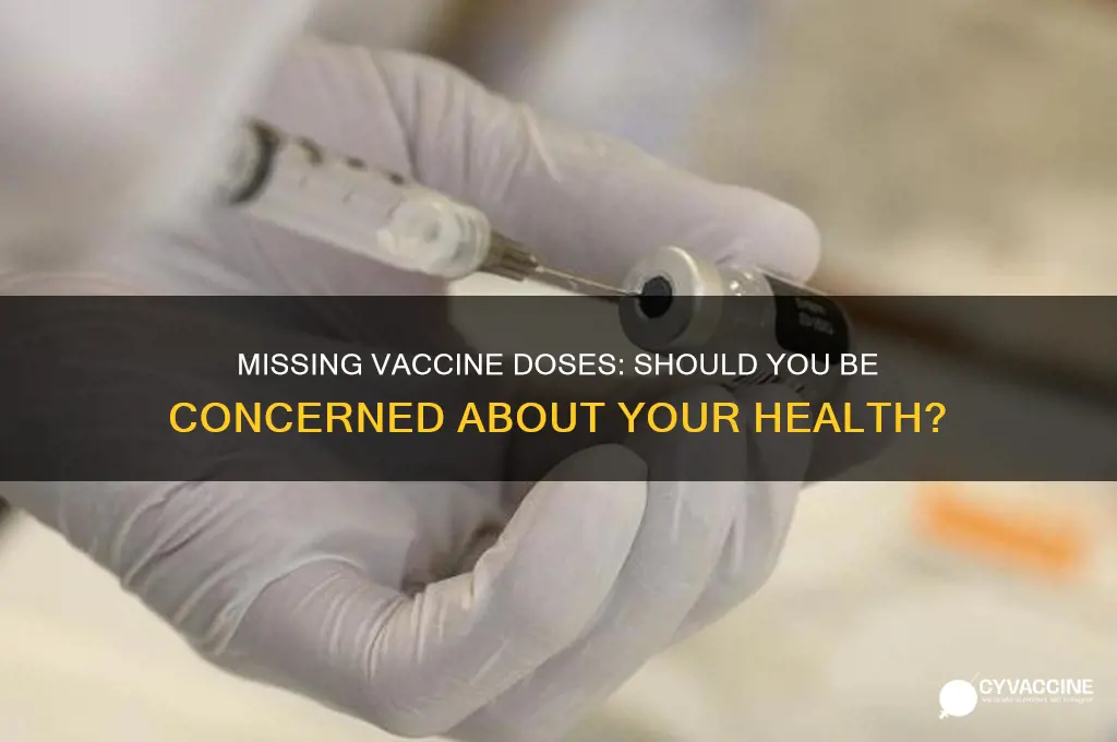 is it bad that im missing some of my vaccine