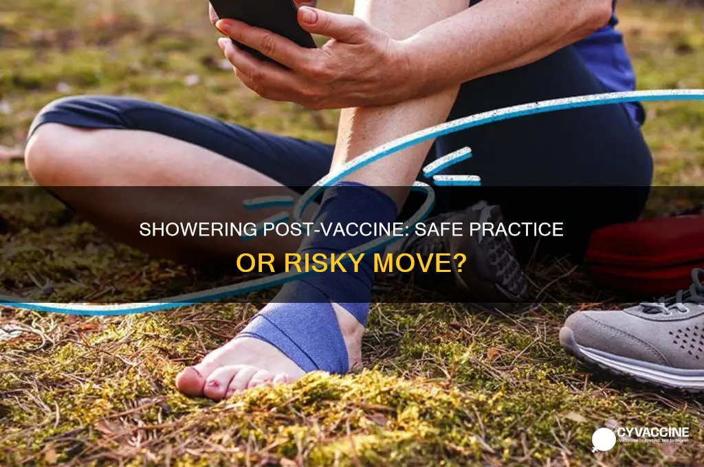 is it bad to shower after a vaccine
