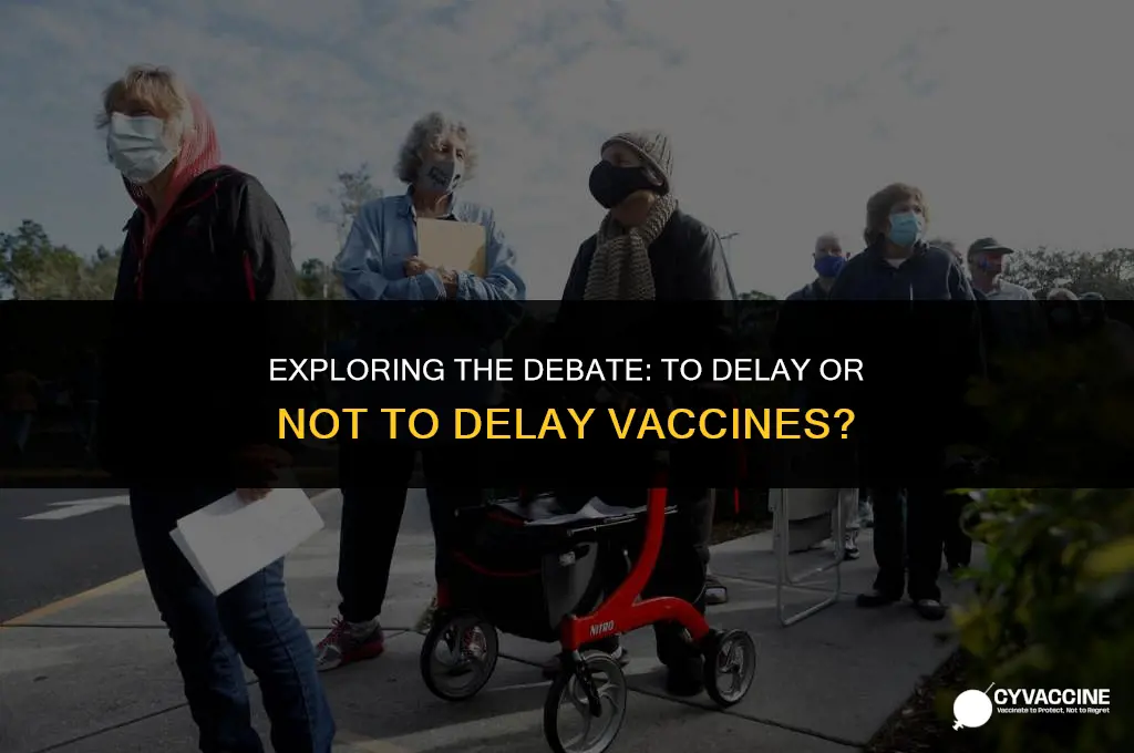is it better to delay vaccines