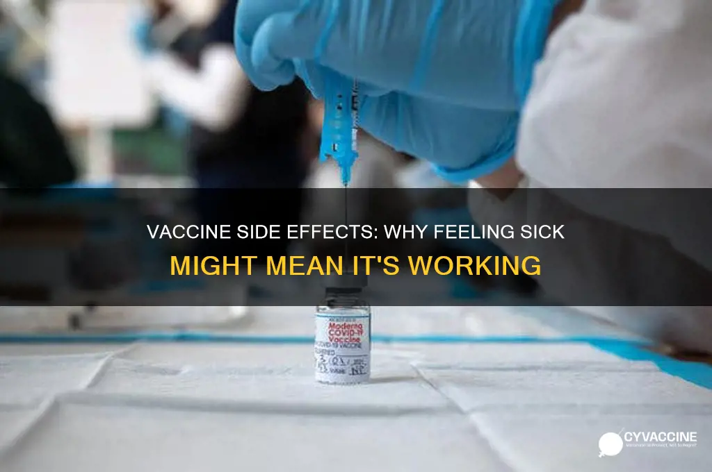 is it better to feel sick after vaccine