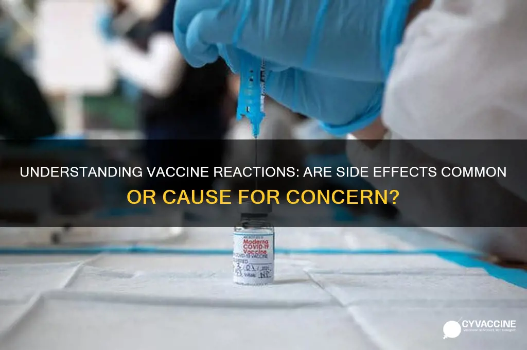is it common to have a bad reactions to vaccinations