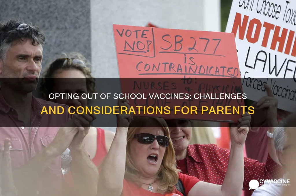 is it hard to opt out of vaccines school