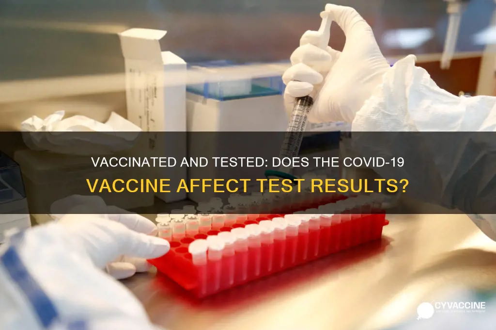is it harder to test positive after vaccine