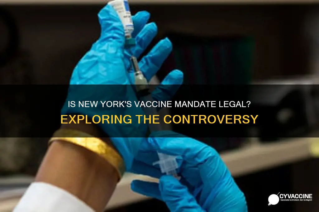 is it illegal for new york to force vaccine