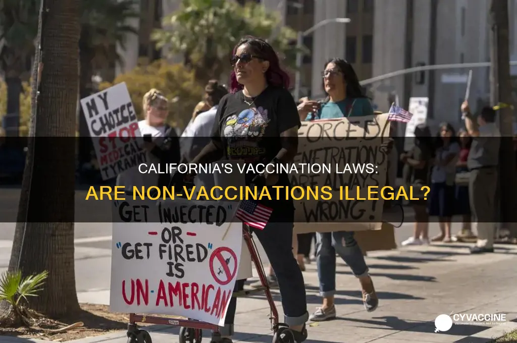 is it illegal to not vaccinate in california