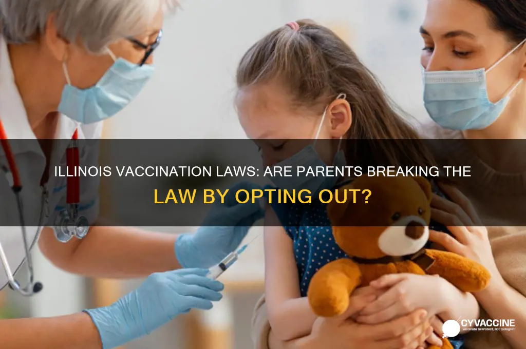 is it illegal to not vaccinate in illinois