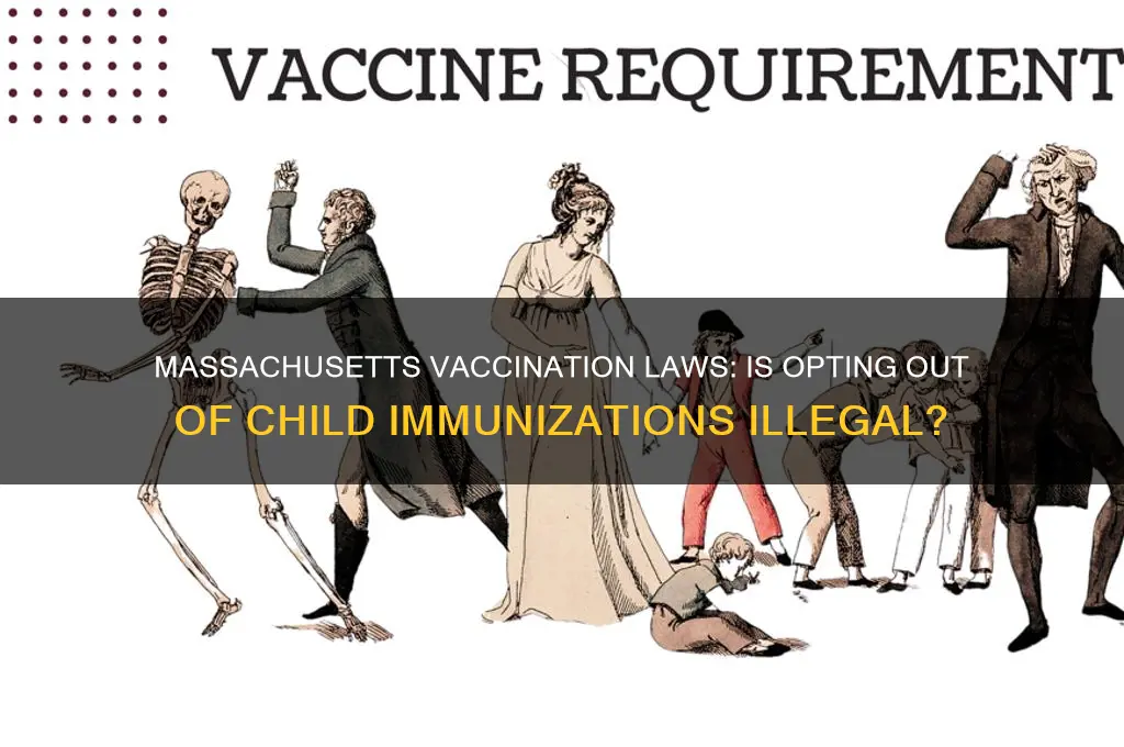 is it illegal to not vaccinate your child in massachusetts