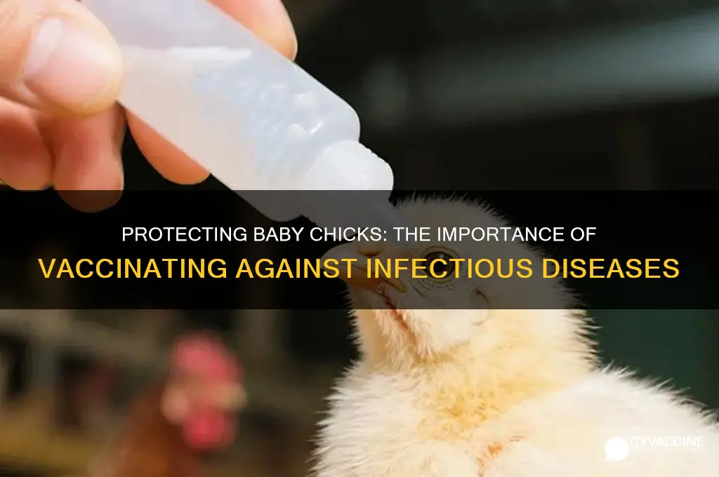 is it important to vaccinate baby chicks for infectious diseases