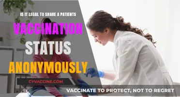 Sharing Patient Vaccination Status Anonymously: Legal or Privacy Breach?
