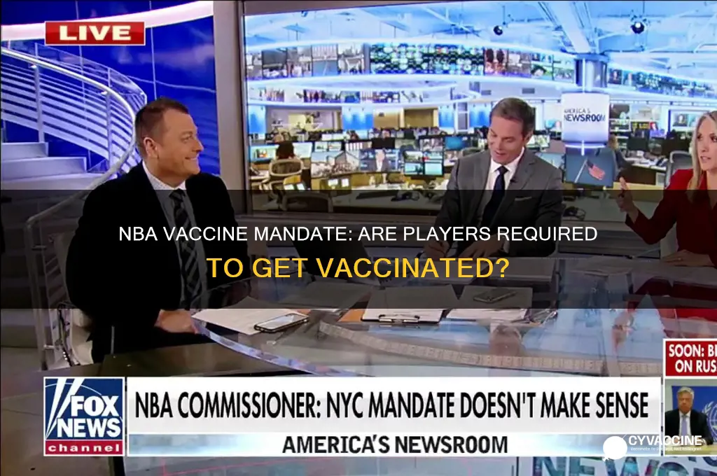 is it mandatory for nba players to be vaccinated